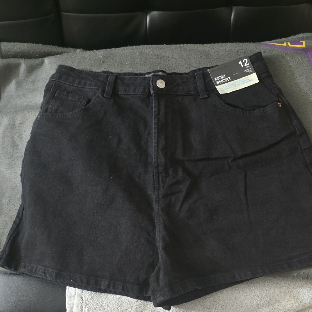 Women's Black Jean Shorts